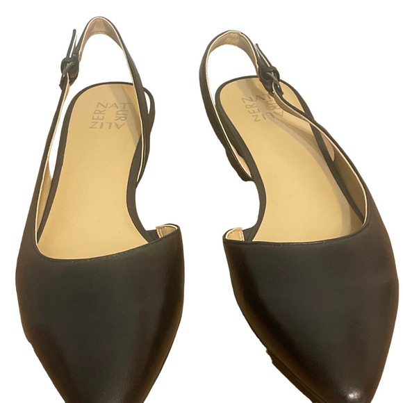 Naturalizer banks, black leather, flat size 11M - Picture 4 of 10